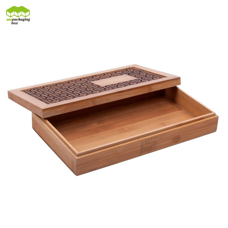 Boîte cadeau Bamboo Clean Bamboo Clean Clear Luxury avec couvercle pour bijoux