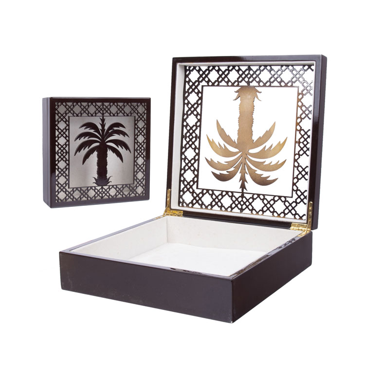 Boîte en bois de palmier spécial Ramadan