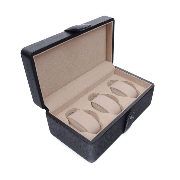 Bois de luxe unique pour personnalisé avec boîtes d'affichage, fentes pour montres, emballage de rangement noir personnalisé 6 et boîte de montre en bois