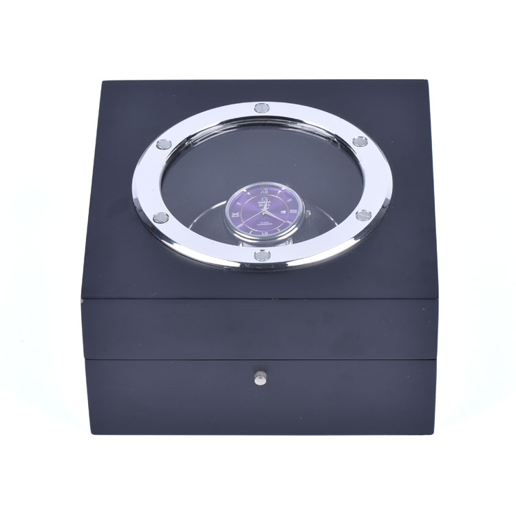 Boîte de montre personnalisée carrée unique faite à la main de mode de haute qualité avec boîte d'emballage en bois de fenêtre