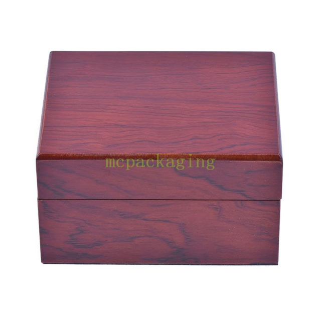 Boîte d'emballage de montre en bois brillant Vintage personnalisé de luxe d'usine WoodBox