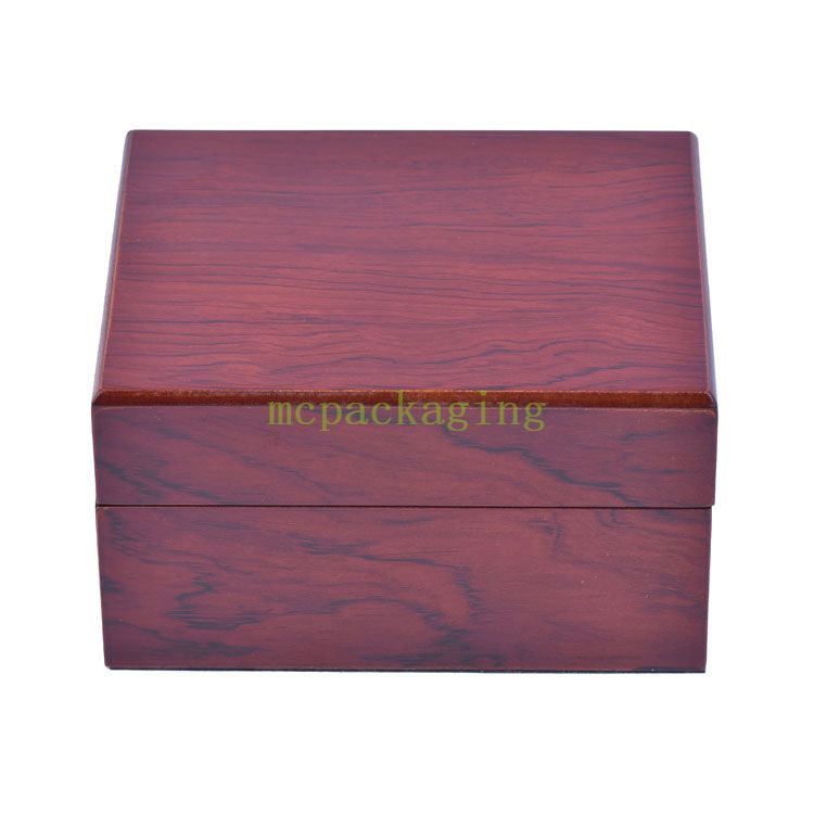 Boîte d'emballage de montre en bois brillant Vintage personnalisé de luxe d'usine WoodBox