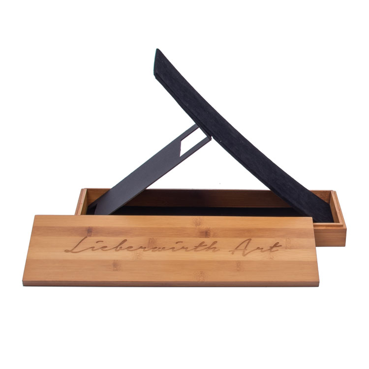 Boîte de cachette d'herbe en bois en bambou avec récipient de rangement de plateau roulant pour stocker les accessoires fumeurs