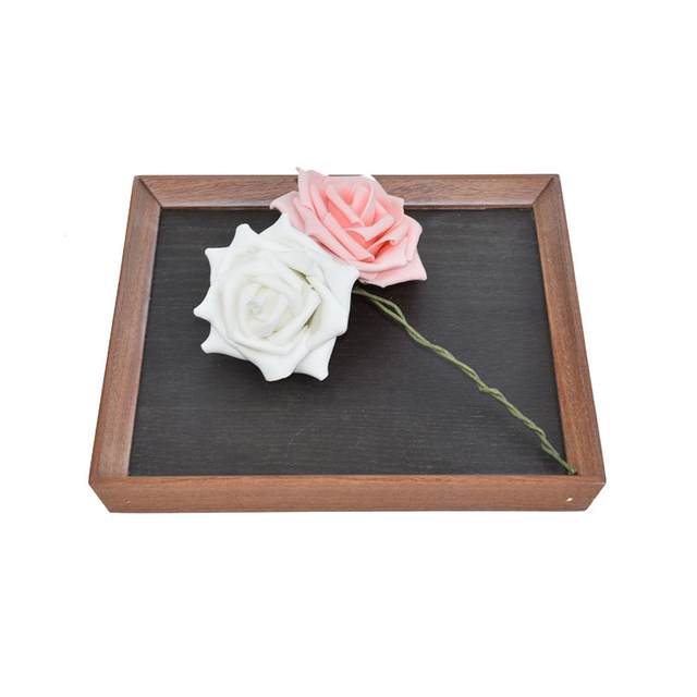 Modèle d'impression à chaud MDF Wood Lacquer Plateau pour Hotel Restaurant Wholesale