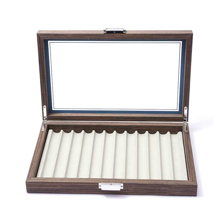Boîtes-cadeaux Bouteille et stylo en bois pliant de luxe avec boîte pour la gravure