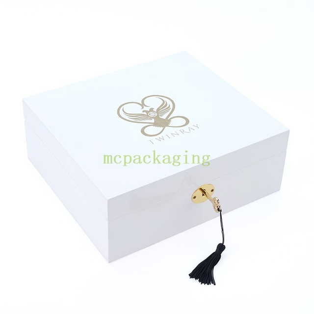 Plateau en verre boîte de présentation de bijoux en bois boîte à bijoux en bois Portable boîte à bijoux en bois clé de serrure