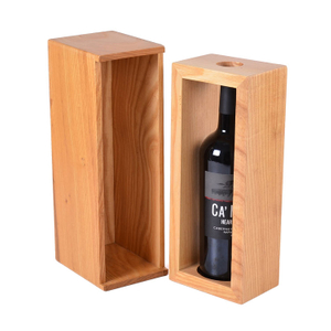 Luxury Custom Wooden sans tasse Whisky Glass Box pour cadeau d'emballage en bois cadeau