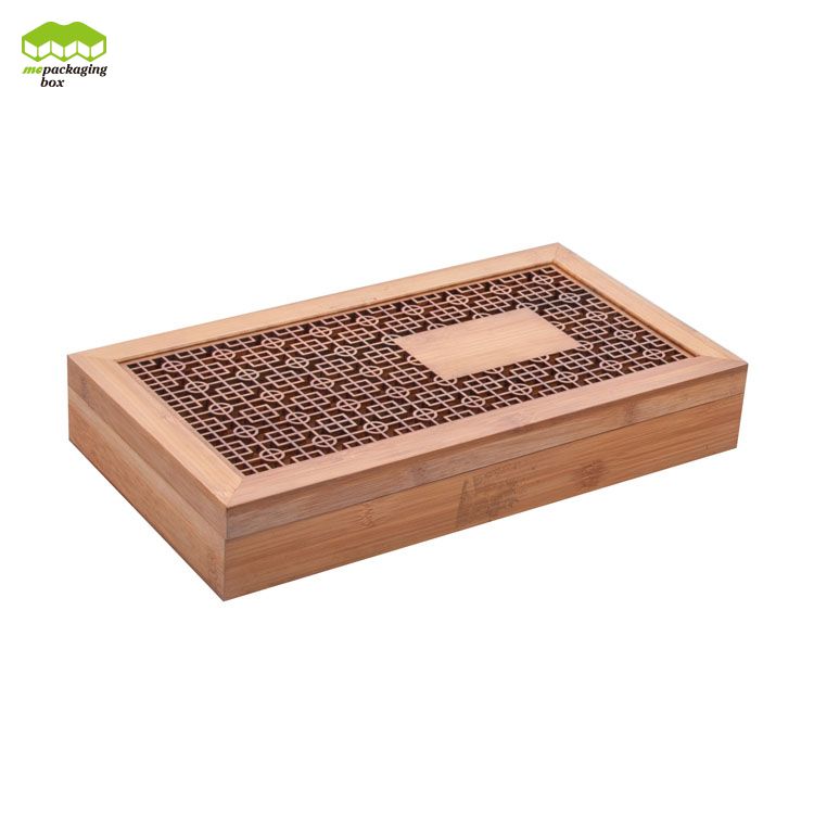 Boîte cadeau Bamboo Clean Bamboo Clean Clear Luxury avec couvercle pour bijoux