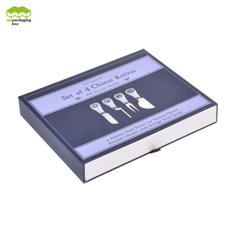 Boîte de papier cadeau de tiroir imprimé par stratification mate