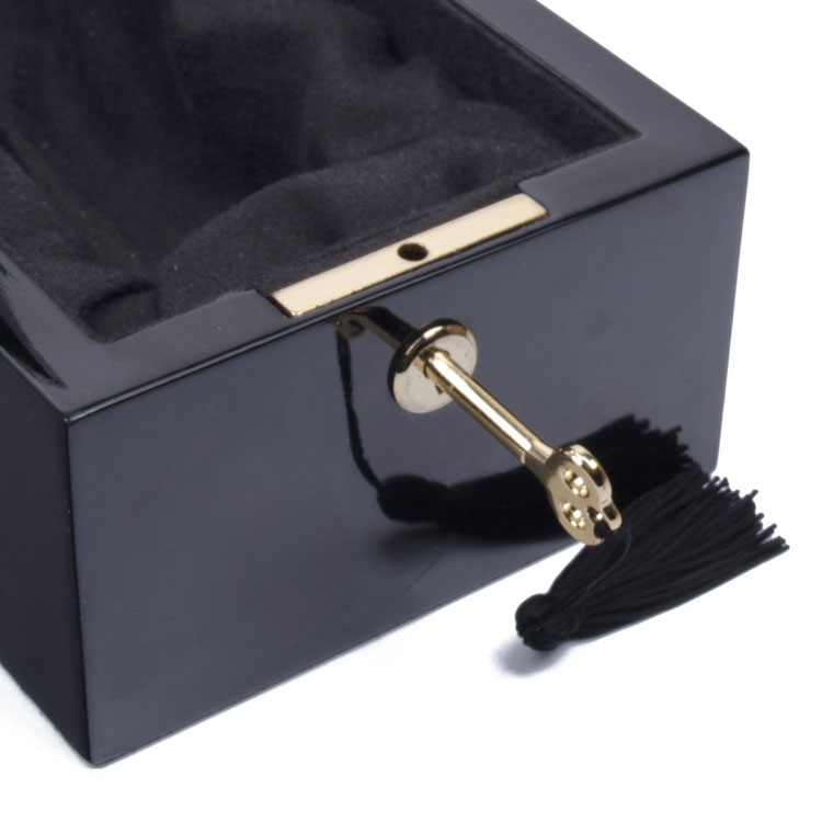 Grande boîte en bois de luxe faite sur commande de paquet de souvenir de mémoire en vrac avec la serrure