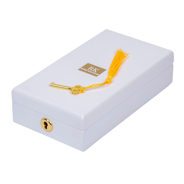 Boîte de parfum blanc pur doux de mariage