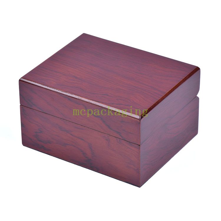 Boîte d'emballage de montre en bois brillant Vintage personnalisé de luxe d'usine WoodBox