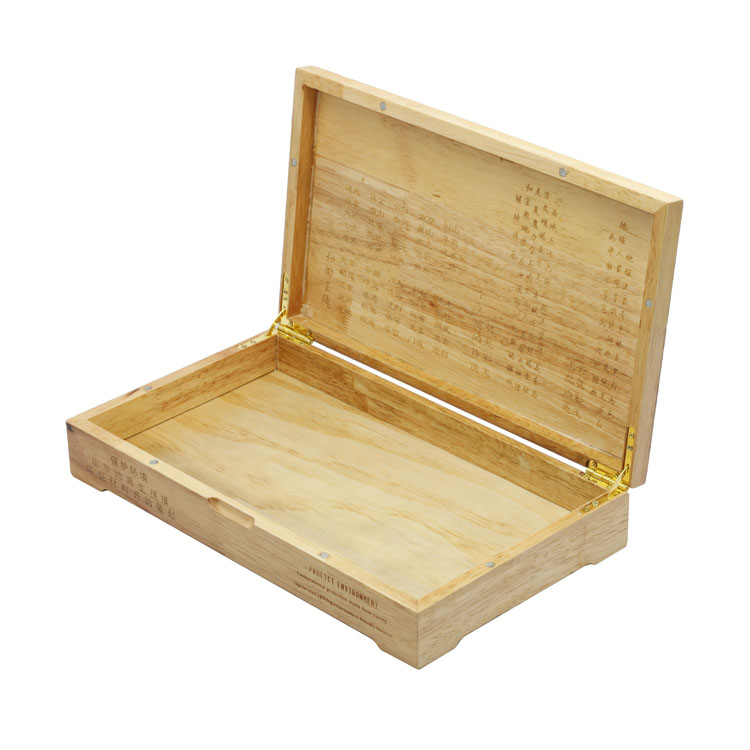 Boîte d'emballage de fromage en bois naturel de forme de coeur en gros bon marché Rectangle en bois naturel
