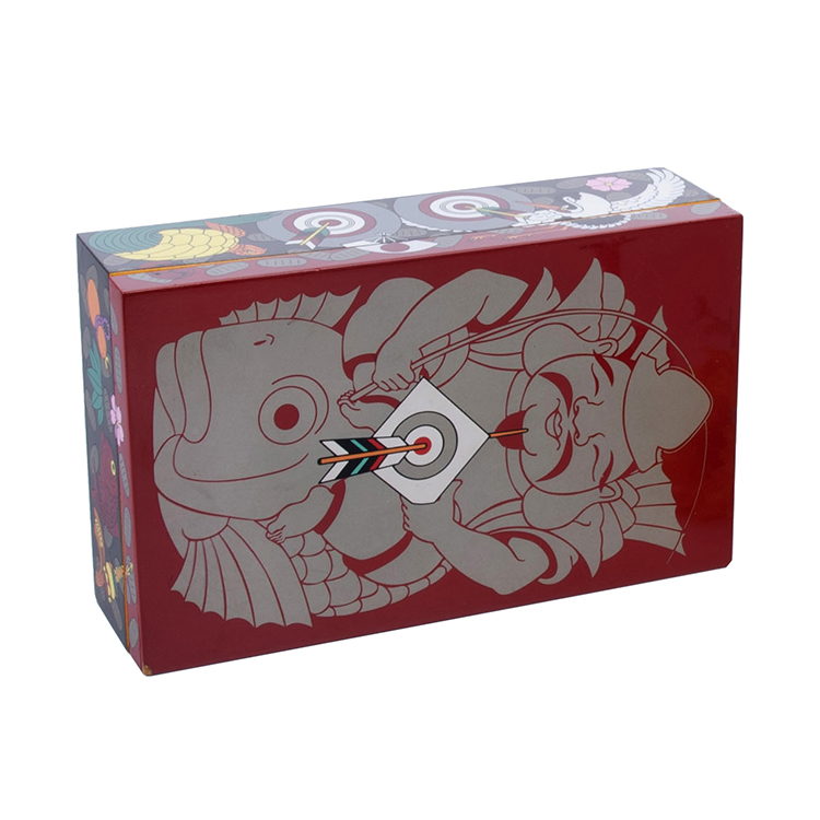 Rangement de style asiatique du sud-est peint à la main Boîte mignonne en bois