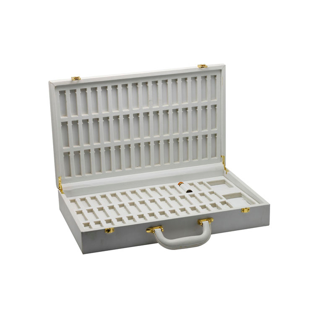 Boîte d'emballage cadeau cosmétique en cuir PU blanc doublé de bracelet