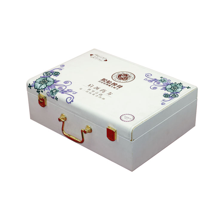 Organisez une boîte de cadeau à huile essentielle à huile essentielle à huile essentielle en cuir blanc en cuir blanc en cuir blanc en cuir blanc essentiel