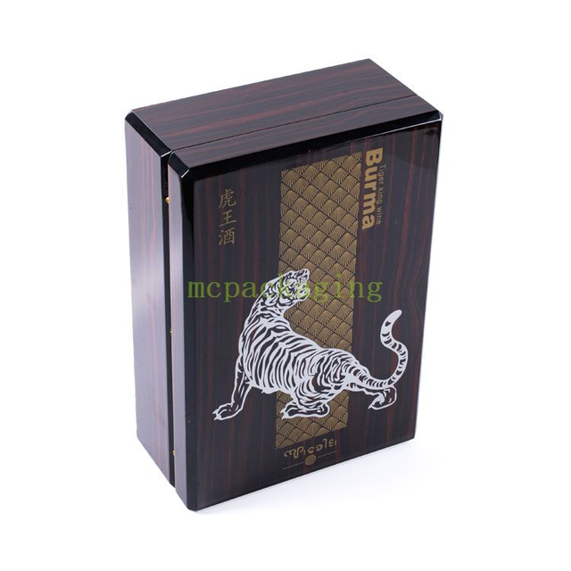 Armoire armoire bijoux en verre cylindre pliable en bois de vin en bois