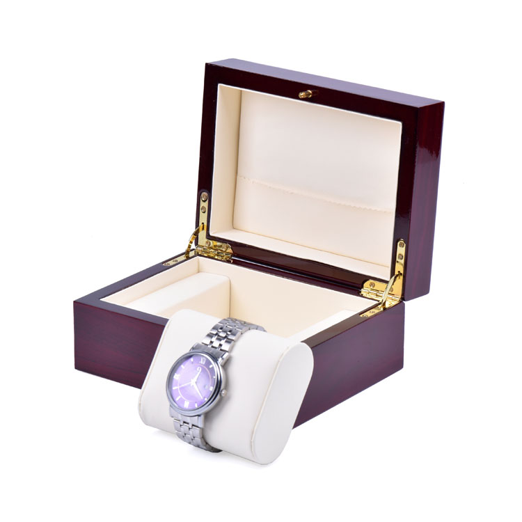 Boîte d'emballage de montre de couple en bois d'approvisionnement ponctuel