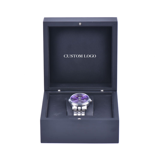 Boîte en bois personnalisée en usine, Logo personnalisé de haute qualité, boîte d'emballage de Protection de montre cadeau, boîte en bois