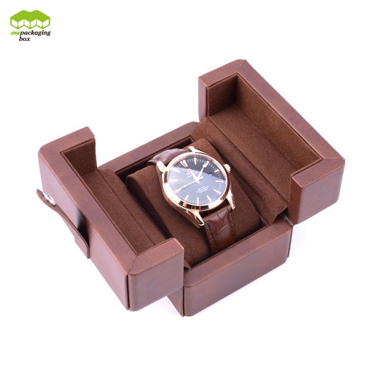 Boîte de montre personnalisée avec logo OEM de luxe, boîte d'emballage cadeau pour montre automatique