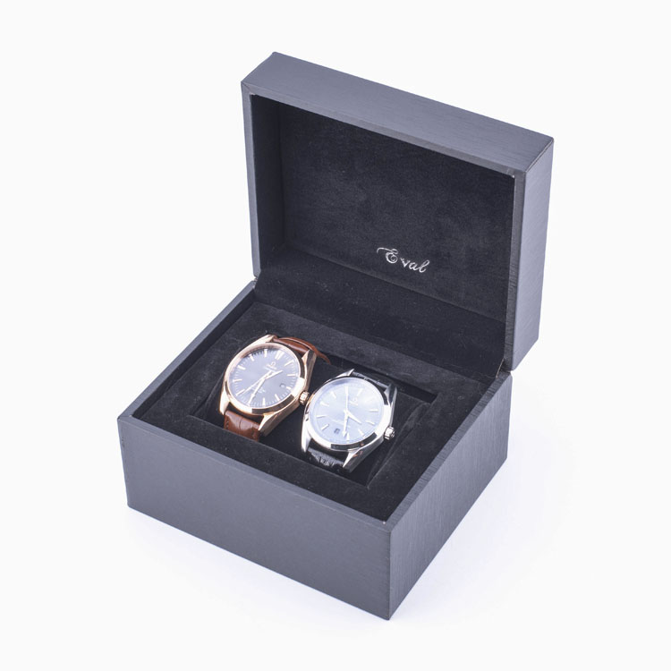 Présentoir de montres de luxe en bois Premium 2 pour hommes, convient pour l'expédition gratuite avec boîte de rangement en bois