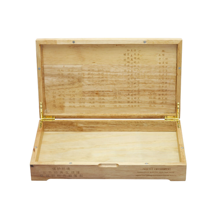 Boîte d'emballage de fromage en bois naturel de forme de coeur en gros bon marché Rectangle en bois naturel