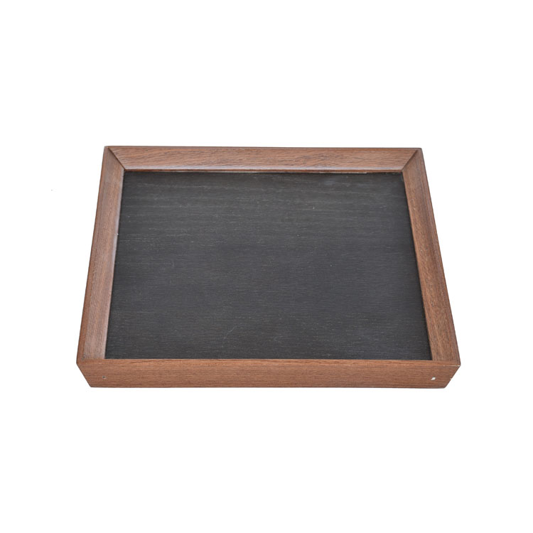 Modèle d'impression à chaud MDF Wood Lacquer Plateau pour Hotel Restaurant Wholesale