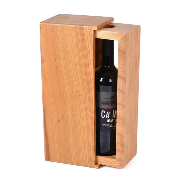Luxury Custom Wooden sans tasse Whisky Glass Box pour cadeau d'emballage en bois cadeau