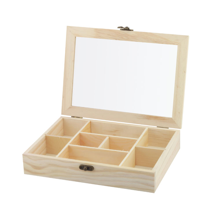 Boîte en bois usine de boîte en bois personnalisée usine en vente en gros en gros, couvercle de thé en bois personnalisé Boîte à thé en bois pour cadeau