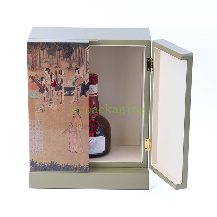 Boîte de support de vin en bois noir et blanc en détresse Penfolds boîte à vin en bois boîte-cadeau de vin en bois Royaume-Uni