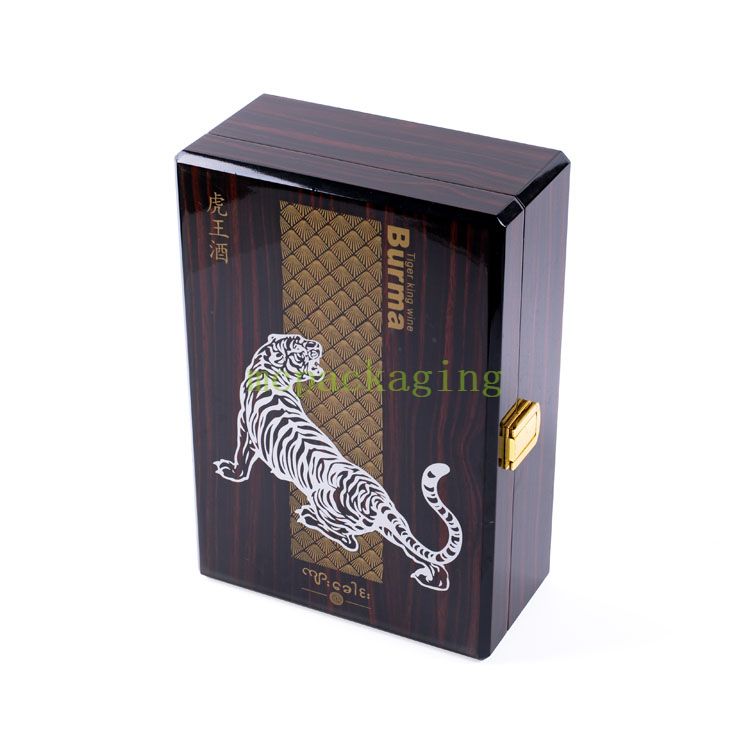 Armoire armoire bijoux en verre cylindre pliable en bois de vin en bois