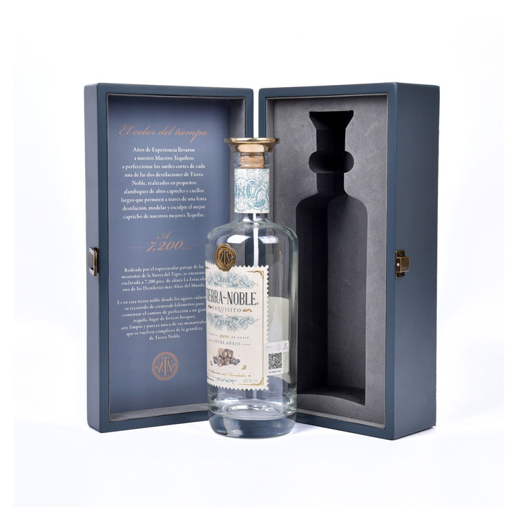 2023 Luxury Logo personnalisé Lacquer Boîte d'emballage de bouteille à vin simple en bois