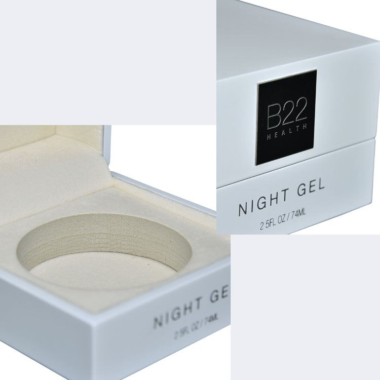 Paint Matte White Matte en acier inoxydable Laser Gravé Perfume haut de gamme Perfume Emballage