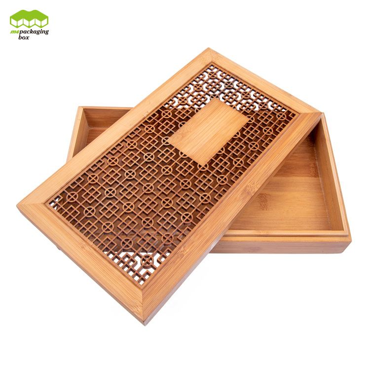 Boîte cadeau Bamboo Clean Bamboo Clean Clear Luxury avec couvercle pour bijoux