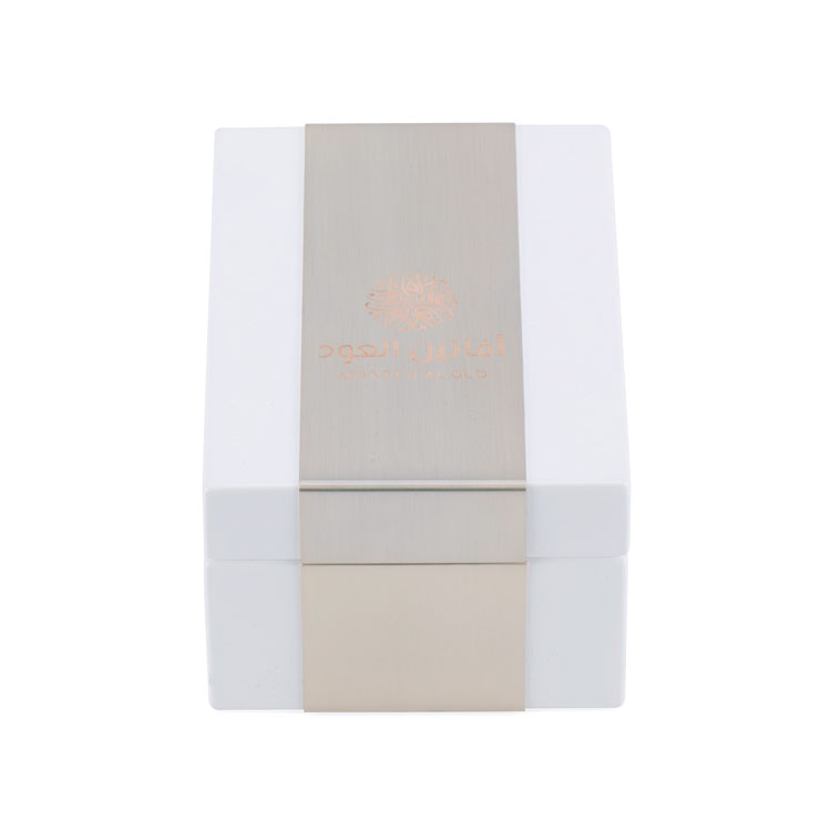 Décoration de plaque en métal doré rose de style arabe, boîte de parfum de 15ml