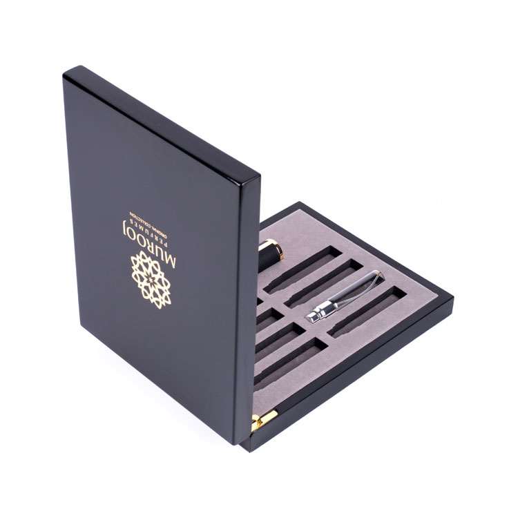 Paint piano blanc de luxe personnalisé Boîte en bois MDF pour parfum de rangement