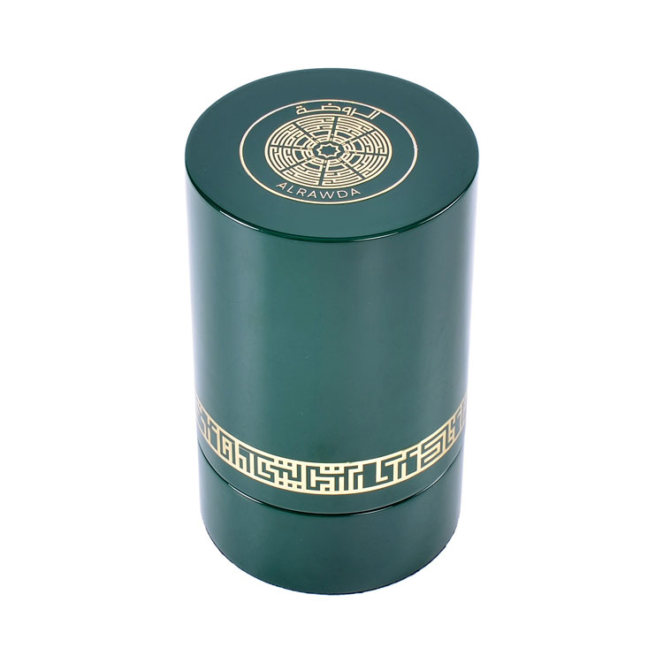 Coffret en bois brillant noir fait sur commande de luxe de parfum avec la serrure