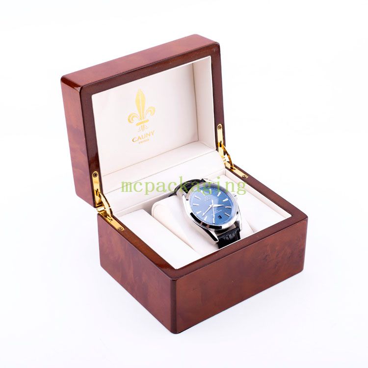 Montée simple HotSold dans la boîte de montre en bois d'origine en bois