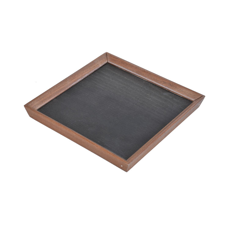 Modèle d'impression à chaud MDF Wood Lacquer Plateau pour Hotel Restaurant Wholesale