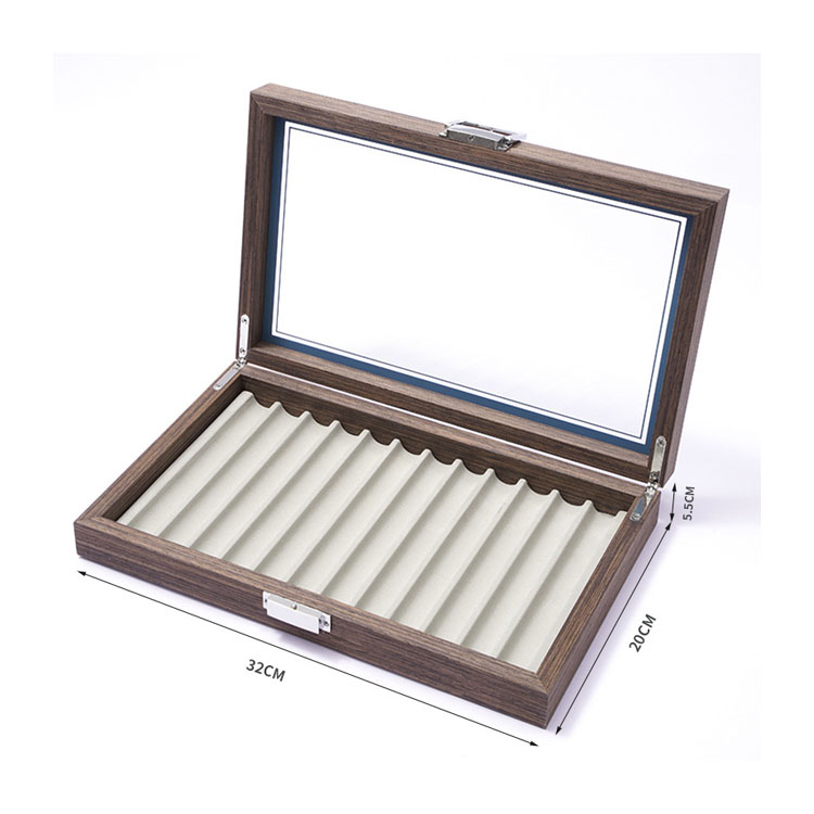 Boîtes-cadeaux Bouteille et stylo en bois pliant de luxe avec boîte pour la gravure