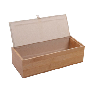 Boîte de rangement de thé en bois d'acacia, boîte en bois pour conserver le thé, boîte à thé en bois de laque