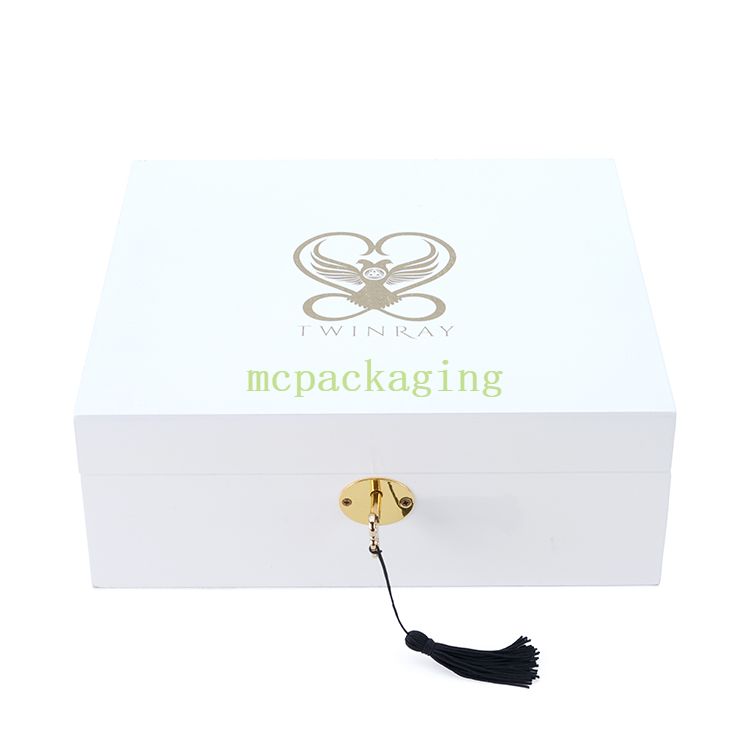 Plateau en verre boîte de présentation de bijoux en bois boîte à bijoux en bois Portable boîte à bijoux en bois clé de serrure