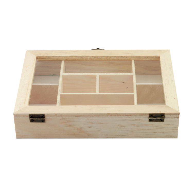 Boîte en bois usine de boîte en bois personnalisée usine en vente en gros en gros, couvercle de thé en bois personnalisé Boîte à thé en bois pour cadeau