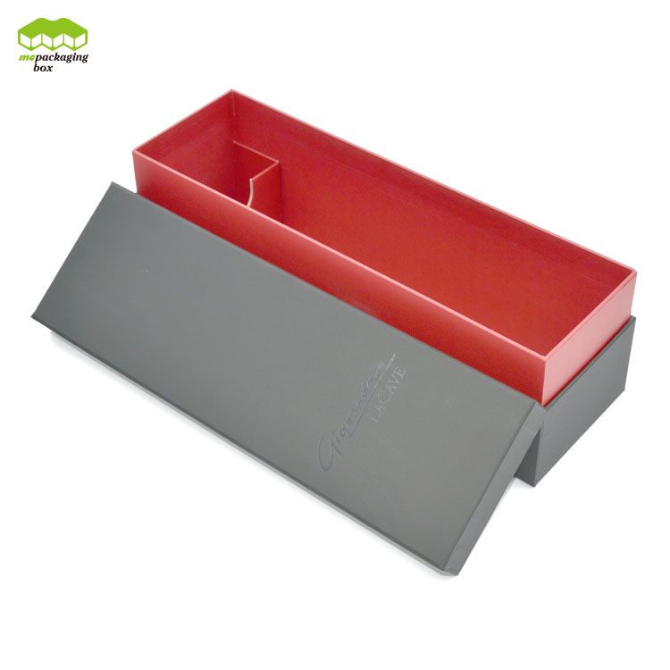 Boîte-cadeau en papier imprimé en carton 1 bouteille