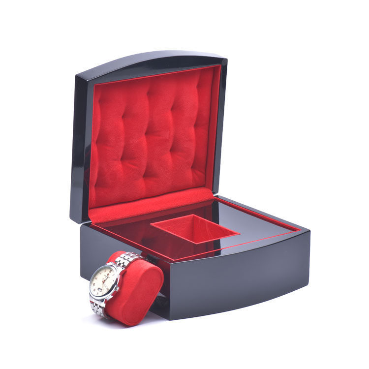 Boîte de montre arquée peinte au luxe pour le fabricant d'emballages cadeaux en Chine