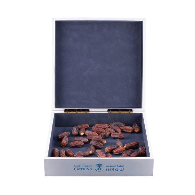 Boîte de Ramadan blanche unique gravée au laser