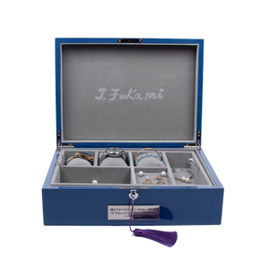 Boîte en bois de bijoux de peinture de piano de marque célèbre haut de gamme