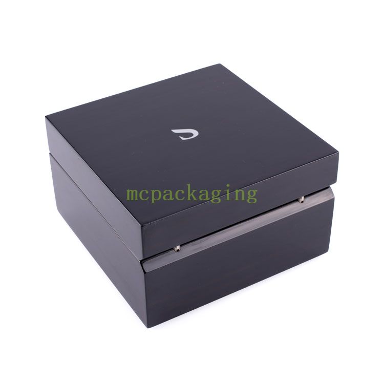 Boîte de montre d'emballage de carton de cadeau de papier de luxe de logo fait sur commande