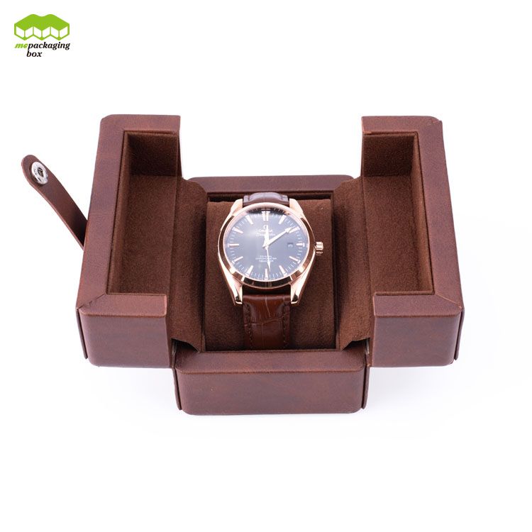 Boîte de montre personnalisée avec logo OEM de luxe, boîte d'emballage cadeau pour montre automatique