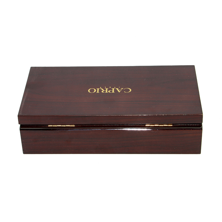Guangzhou Gold Foil Boîte en bois sculptée Fuffre de luxe Boîtes en bois faites à la main